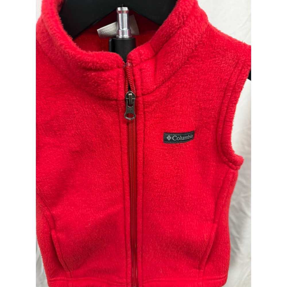 Columbia Toddler Boys 3T Red Steens Mountain Fleece Vest - Picture 3 of 8